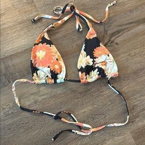 Roxy floral bikini top